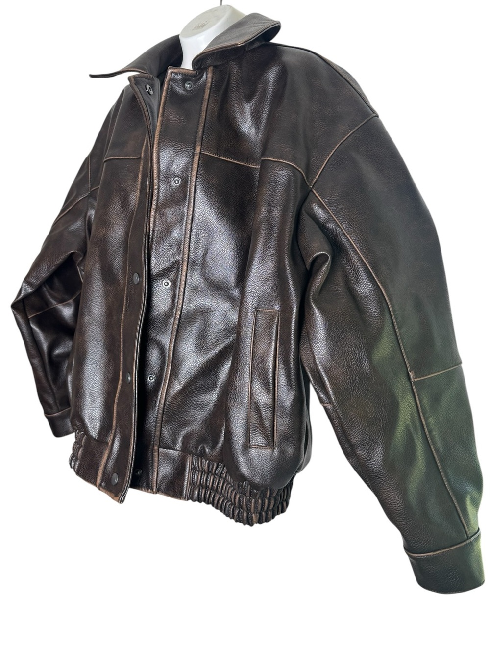 Anthropologie Reagan Faux Leather Bomber by Pilcro - Picture 5 of 12